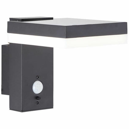 Aplique de Pared Brilliant Maylam Exterior Luz LED 6 W Negro Metal