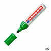 Rotulador permanente Edding 500 2-7 mm Verde (10 Unidades)