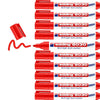 Rotulador permanente Edding e-8030 Rojo (10 Unidades)