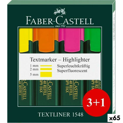 Set de Marcadores Fluorescentes Faber-Castell 65 Unidades