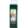 Set de Rotuladores Faber-Castell Pitt Artist Estuche Negro (5 Unidades)