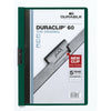 Carpeta Portafolios Durable Duraclip 60 Transparente Verde oscuro A4 25 Piezas