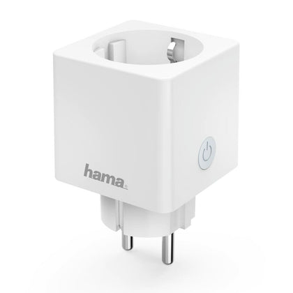 Enchufe Inteligente Hama | Enchufe Inteligente WLAN (3680 W, Compatible con Alexa y con Google Home, Sin puerta de enlace), Colo