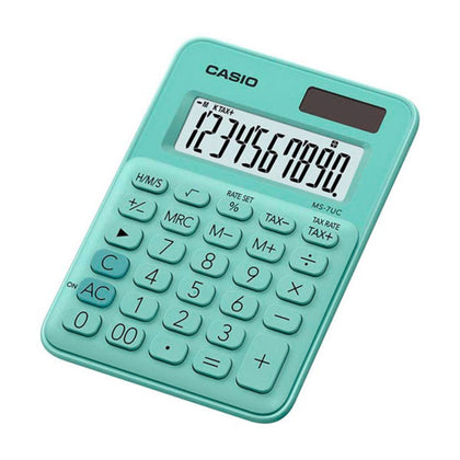 Calculadora Casio MS-7UC Verde Plástico