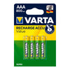 4x Varta AAA 800 mAh RECHARGABLE ACCU Value / NiMh / Micro, 56613, Ministilo, HR03, NiMh - 1.2V - movilcom.com