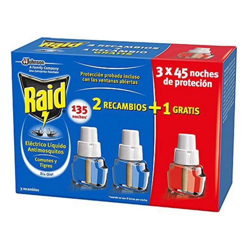 Recambio Antimosquitos Raid J309467 (3 uds)