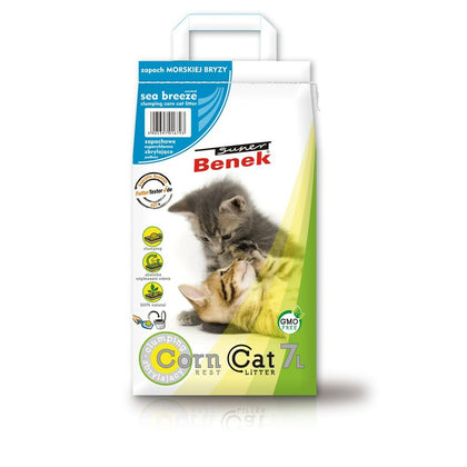 Arena para Gatos Super Benek Super Benek CORN 7 L