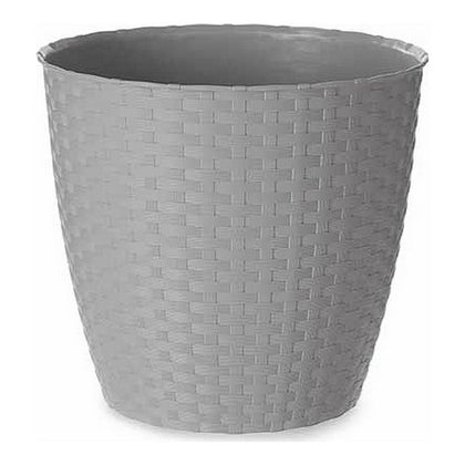 Maceta Stefanplast 3872124 24 x 22,3 x 24 cm Gris Plástico