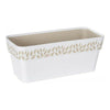 Jardinera Autorriego Stefanplast STF943 Blanco 13,3 x 12,3 x 29,3 cm Beige Plástico