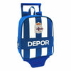 Mochila Escolar con Ruedas 805 R. C. Deportivo de La Coruña 611978280 Azul Blanco