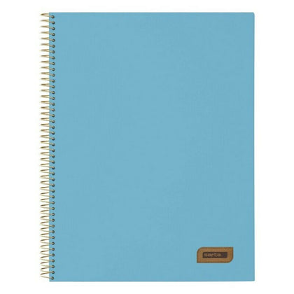 Libreta de Anillas Safta 542036064 Azul A4