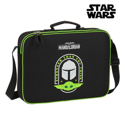 Cartera Escolar The Mandalorian M385 Negro Verde (38 x 28 x 6 cm)