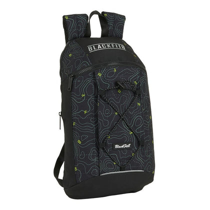 Mochila Casual BlackFit8 M821C Negro Verde 22 x 39 x 10 cm