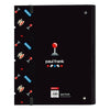 Carpeta de anillas Paul Frank Retro gamer Negro (27 x 32 x 3.5 cm)