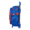 Mochila Escolar con Ruedas Spiderman Great power 27 x 33 x 10 cm Azul Rojo