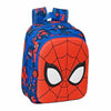 Mochila Infantil 3D Spiderman Great power Rojo 27 x 33 x 10 cm Azul