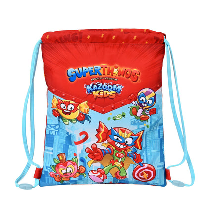 Bolsa Mochila con Cuerdas SuperThings Kazoom Kids (26 x 34 x 1 cm)