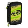 Plumier Doble Nerf Neon 12.5 x 19.5 x 4 cm Negro Lima (28 piezas)