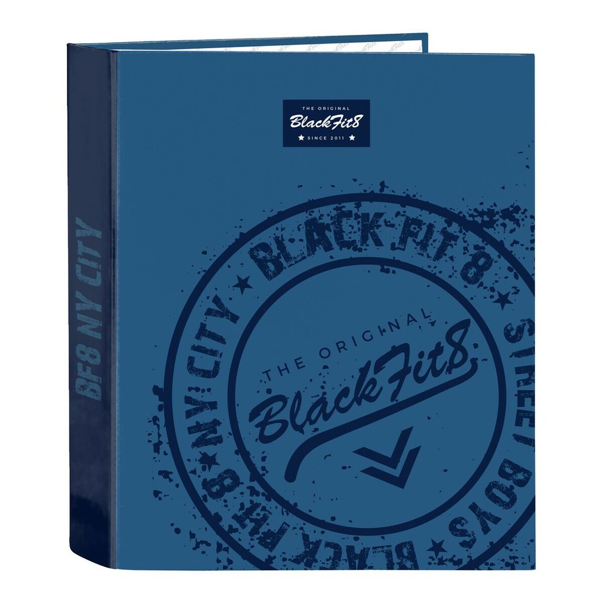 Carpeta de anillas BlackFit8 Stamp Azul A4 27 x 33 x 6 cm (40 mm)