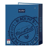 Carpeta de anillas BlackFit8 Stamp Azul A4 27 x 33 x 6 cm (40 mm)