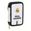 Plumier Doble Real Madrid C.F. Blanco Negro (28 piezas)