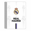 Libreta Real Madrid C.F. Blanco Negro A5 80 Hojas