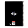 Libreta Real Madrid C.F. Blanco Negro A5 80 Hojas