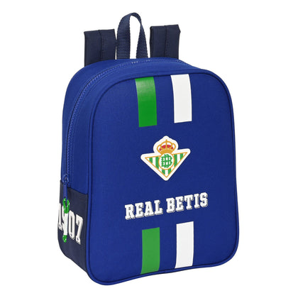 Mochila Escolar Real Betis Balompié Azul (22 x 27 x 10 cm)