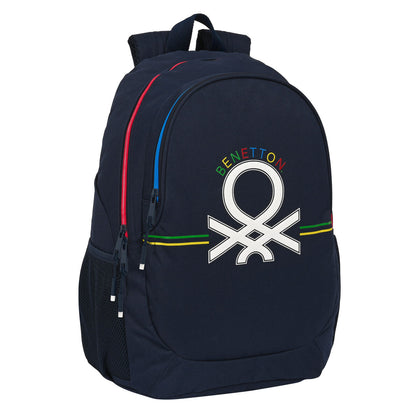 Mochila Escolar Benetton Sixties Azul marino 32 x 44 x 16 cm