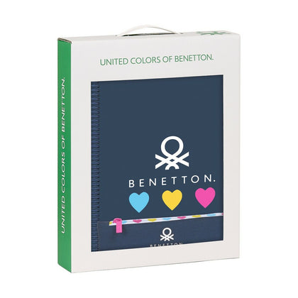 Set de Papelería Benetton Love 3 Piezas Azul marino