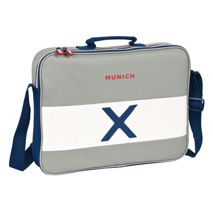 Cartera Escolar Munich College Gris (38 x 28 x 6 cm)