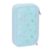 Estuche Escolar con Accesorios Glow Lab Cute doll 12.5 x 19.5 x 4 cm Azul (28 piezas)