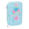 Estuche Escolar con Accesorios Glow Lab Cute doll 12.5 x 19.5 x 4 cm Azul (28 piezas)