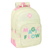 Mochila Escolar Glow Lab Magic flow Beige (32 x 42 x 15 cm)