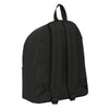 Mochila Escolar Kappa Black Negro 33 x 42 x 15 cm