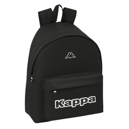 Mochila Escolar Kappa Black Negro 33 x 42 x 15 cm