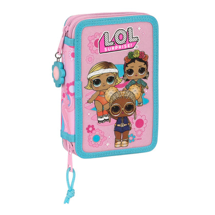 Estuche Escolar con Accesorios LOL Surprise! Glow girl Rosa 12.5 x 19.5 x 4 cm (28 piezas)