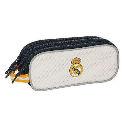 Estuche Escolar Safta Real Madrid Blanco