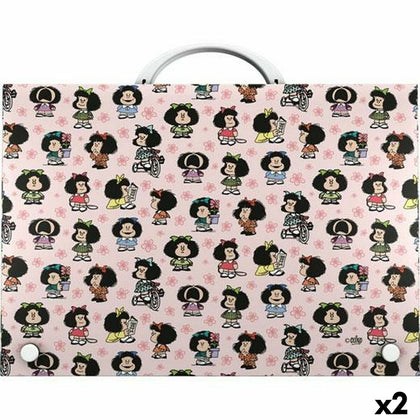 Maletín Grafoplas Mafalda Multicolor A4 (2 Unidades)