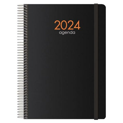 Agenda SYNCRO  DOHE 2024 Anual Negro 15 x 21 cm