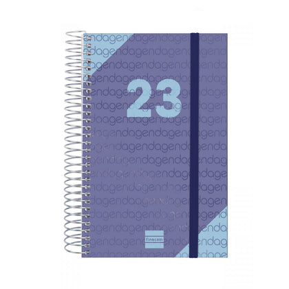 Agenda Finocam Year 2023 11,7 x 18,1 cm Azul