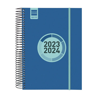 Agenda Finocam Espir Label Escolar 2023-2024 Azul Cobalto 15,5 x 21,2 cm