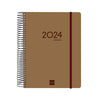 Agenda Finocam Ikon 2023-2024 15,5 x 21,2 cm Marrón