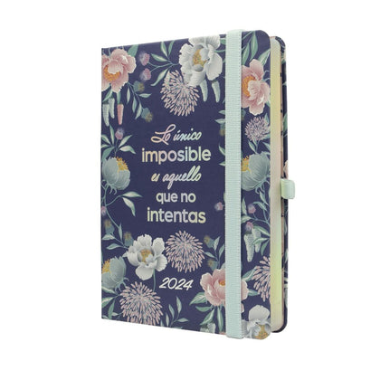 Agenda Finocam Minimal Design Imposible 2024 Multicolor 11,8 x 16,8 cm