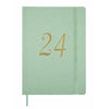 Agenda Finocam Flexy Joy Confeti 2024 Verde Claro A5 14,8 x 21 cm