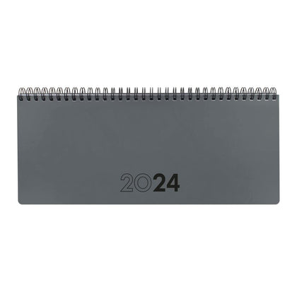 Planificador anual Finocam 2024 Gris 29 x 11,6 cm