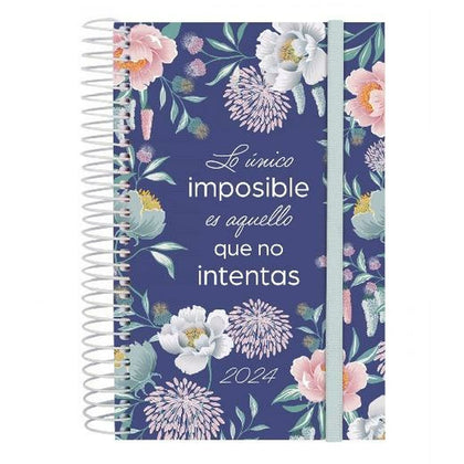 Agenda Finocam Design Collection Imposible 2024 Multicolor 11,7 x 18,1 cm