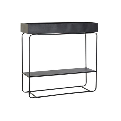 Macetero DKD Home Decor Grande Mate Negro Metal Loft (80 x 25 x 76 cm)