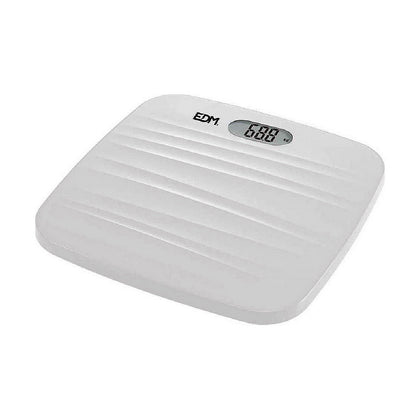 Báscula Digital de Baño EDM Blanco Polipropileno 180 kg (26 x 26 x 2 cm)