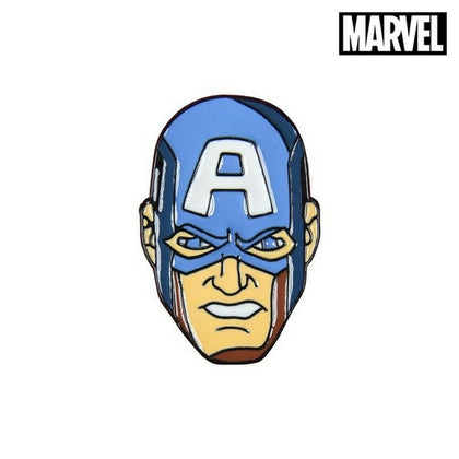 Pin Captain America The Avengers Metal Azul